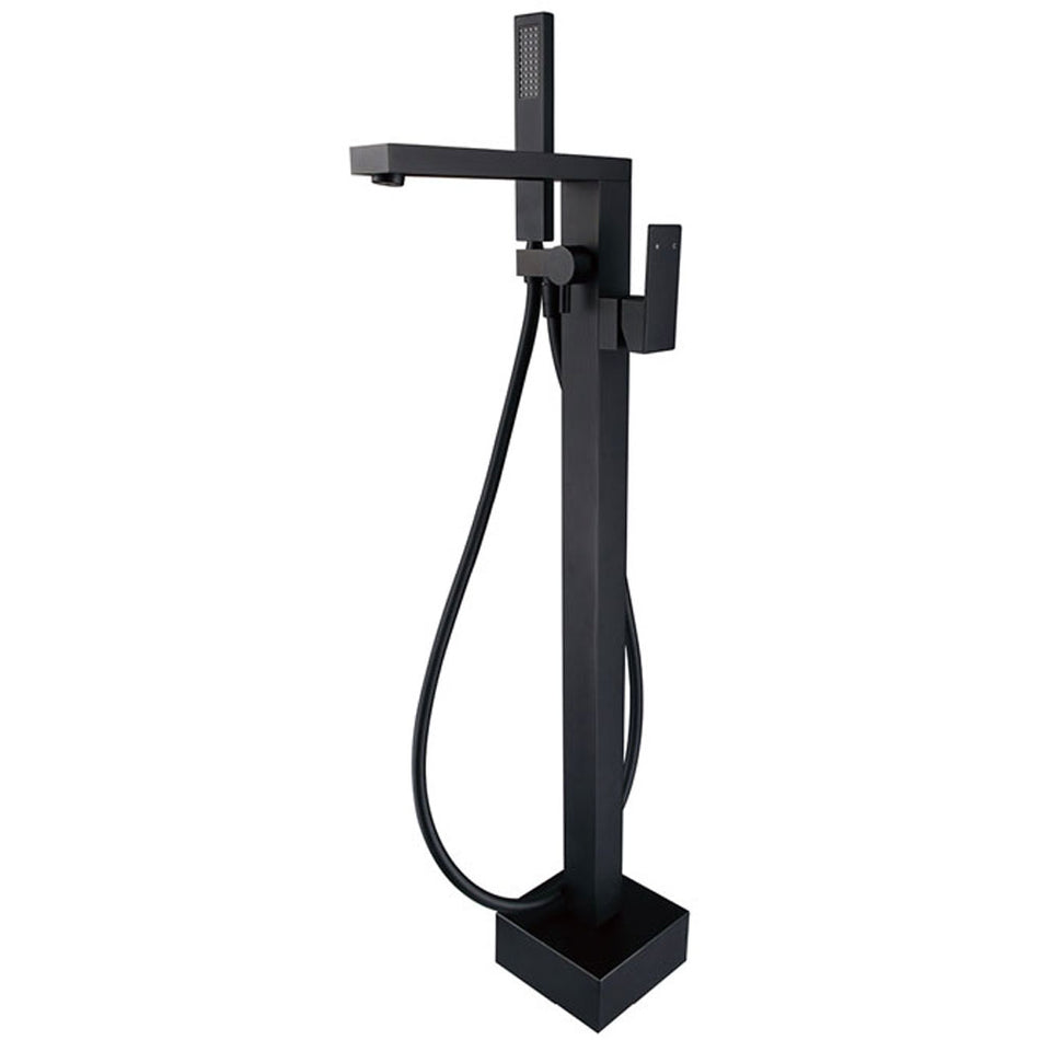 JET FLOOR STANDING BATH MIXER WITH SHOWER SQUARE
