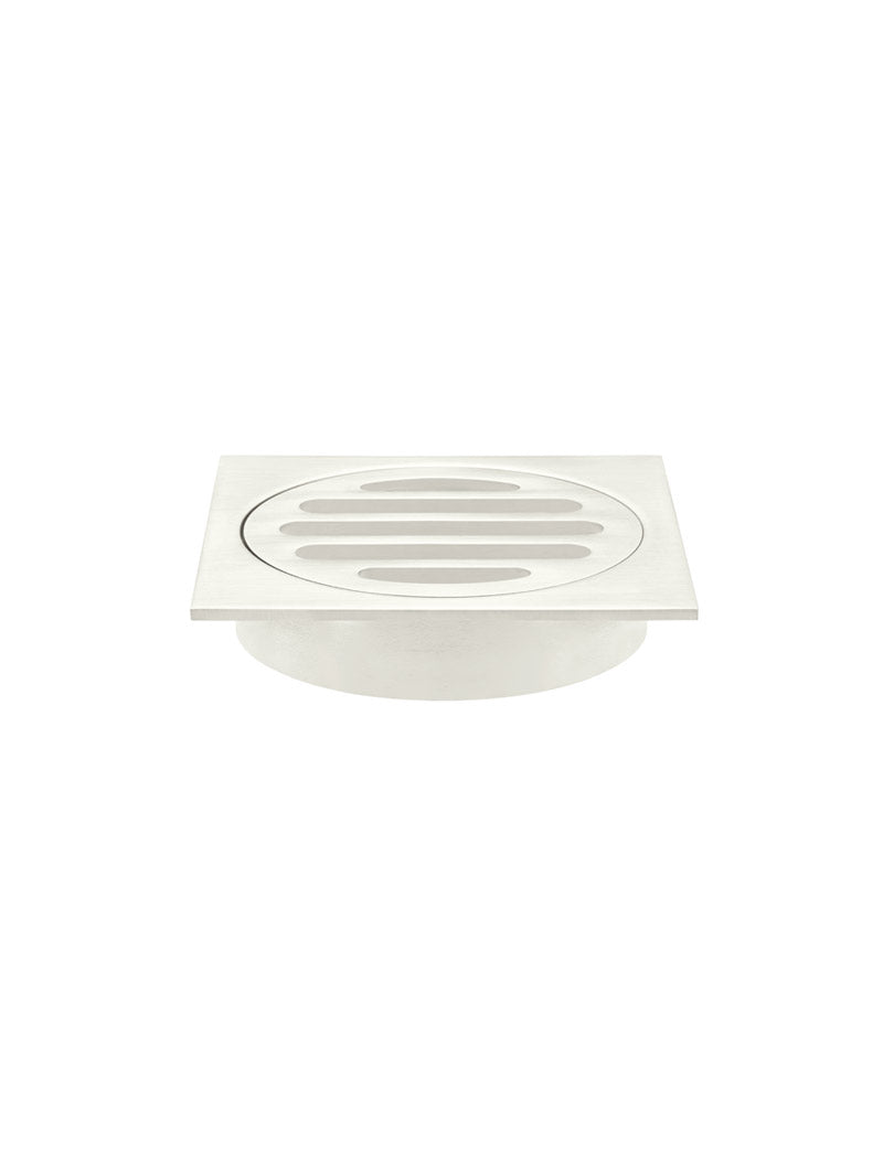 MEIR SQUARE FLOOR GRATE SHOWER DRAIN 80MM OUTLET