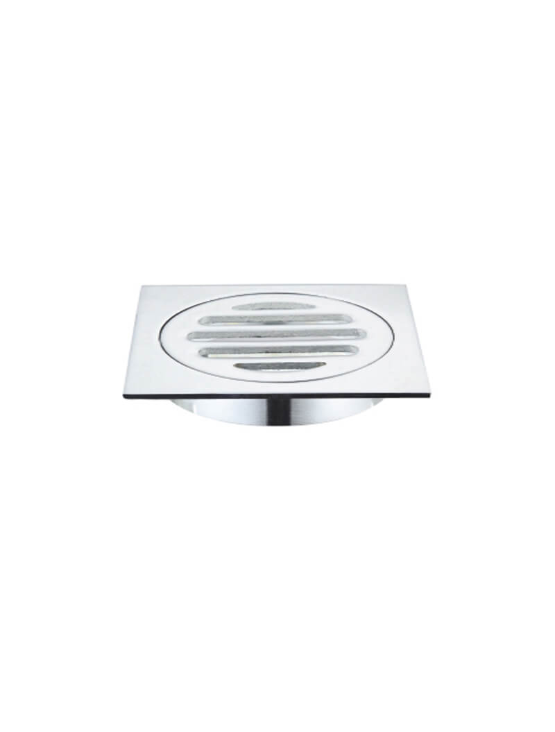 MEIR SQUARE FLOOR GRATE SHOWER DRAIN 80MM OUTLET
