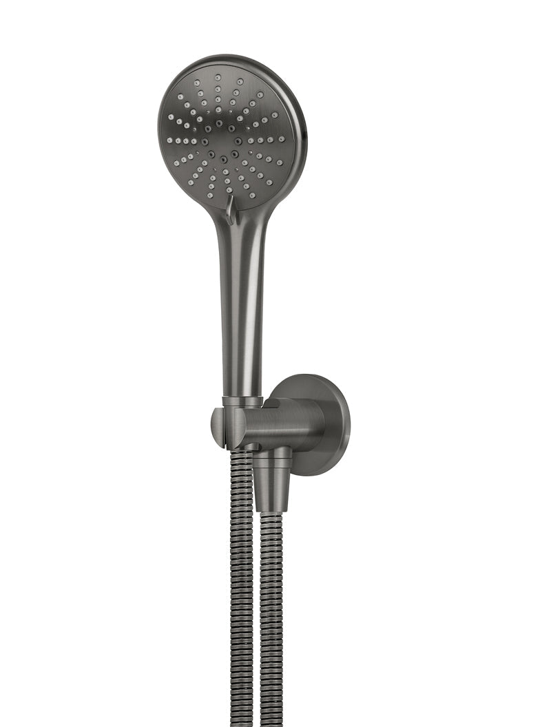 MEIR ROUND THREE FUNCTION HAND SHOWER ON FIXED BRACKET