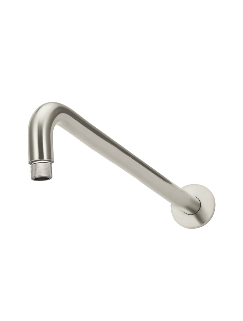 MEIR ROUND WALL SHOWER CURVED ARM 400MM