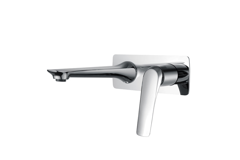 AU SERIES SQUARE WALL MIXER WITH SPOUT