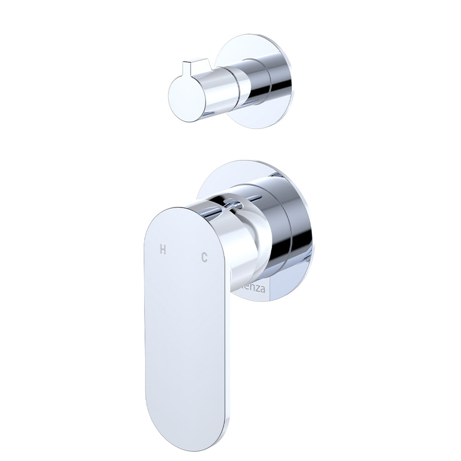 EMPIRE SLIM WALL DIVERTER MIXER SMALL ROUND PLATES