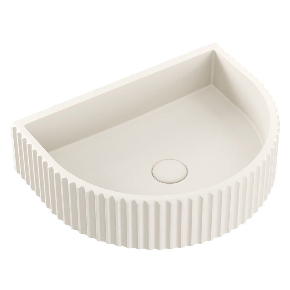 VALENTINA CONCRETE FLUTED BASIN