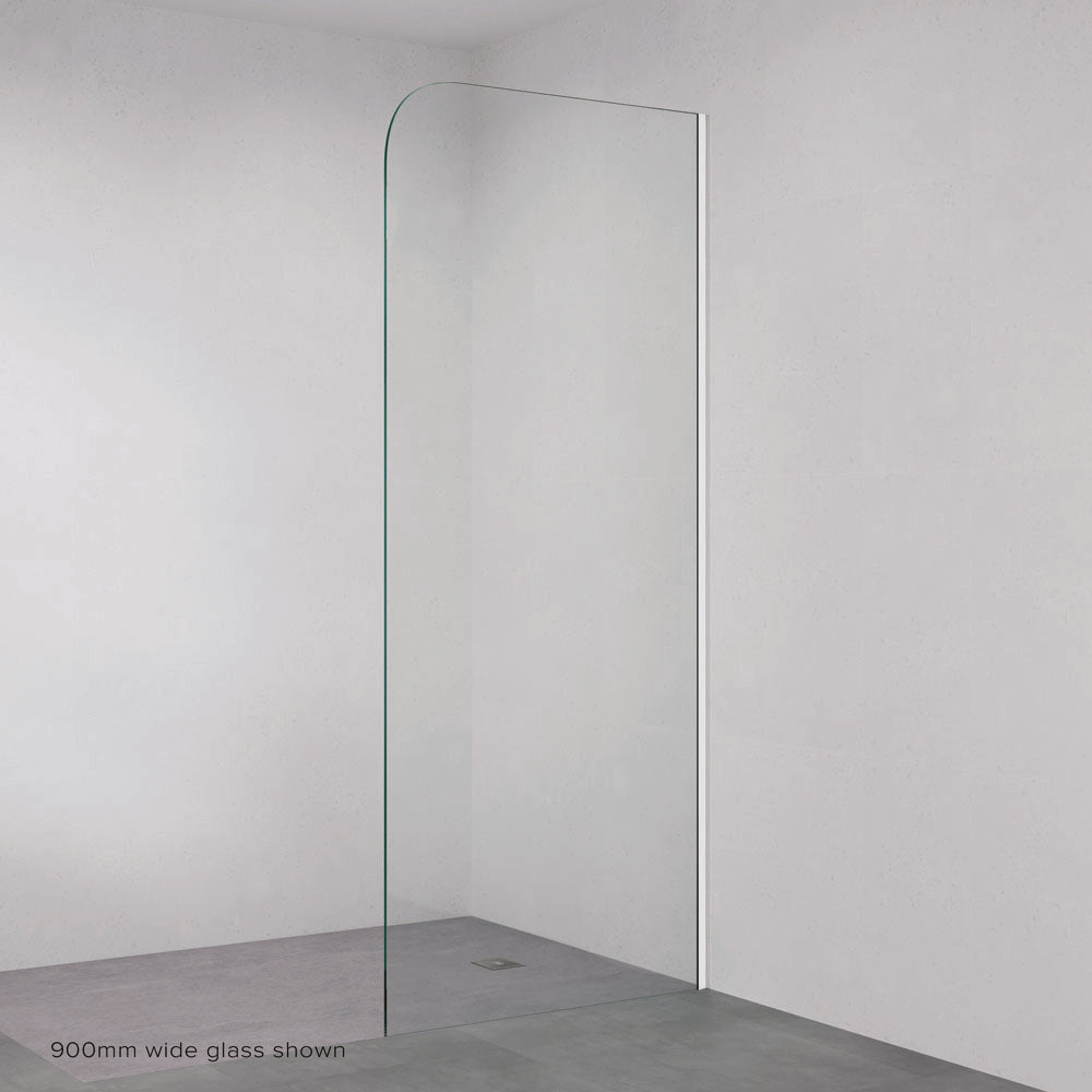 FIENZA FRAMELESS GLASS PANEL CURVED EDGE – Plumbed