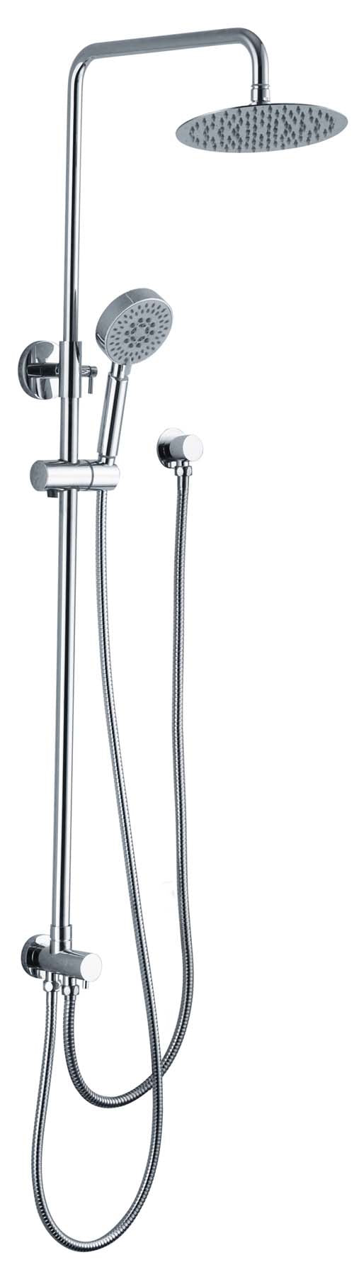 LOGAN DUAL SHOWER ON RAIL 2 HOSE