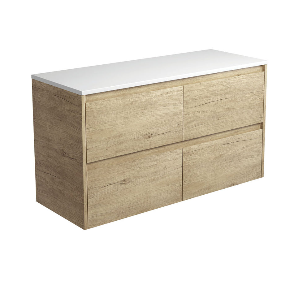 AMATO VANITY - SCANDI OAK WALL HUNG - CABINET ONLY