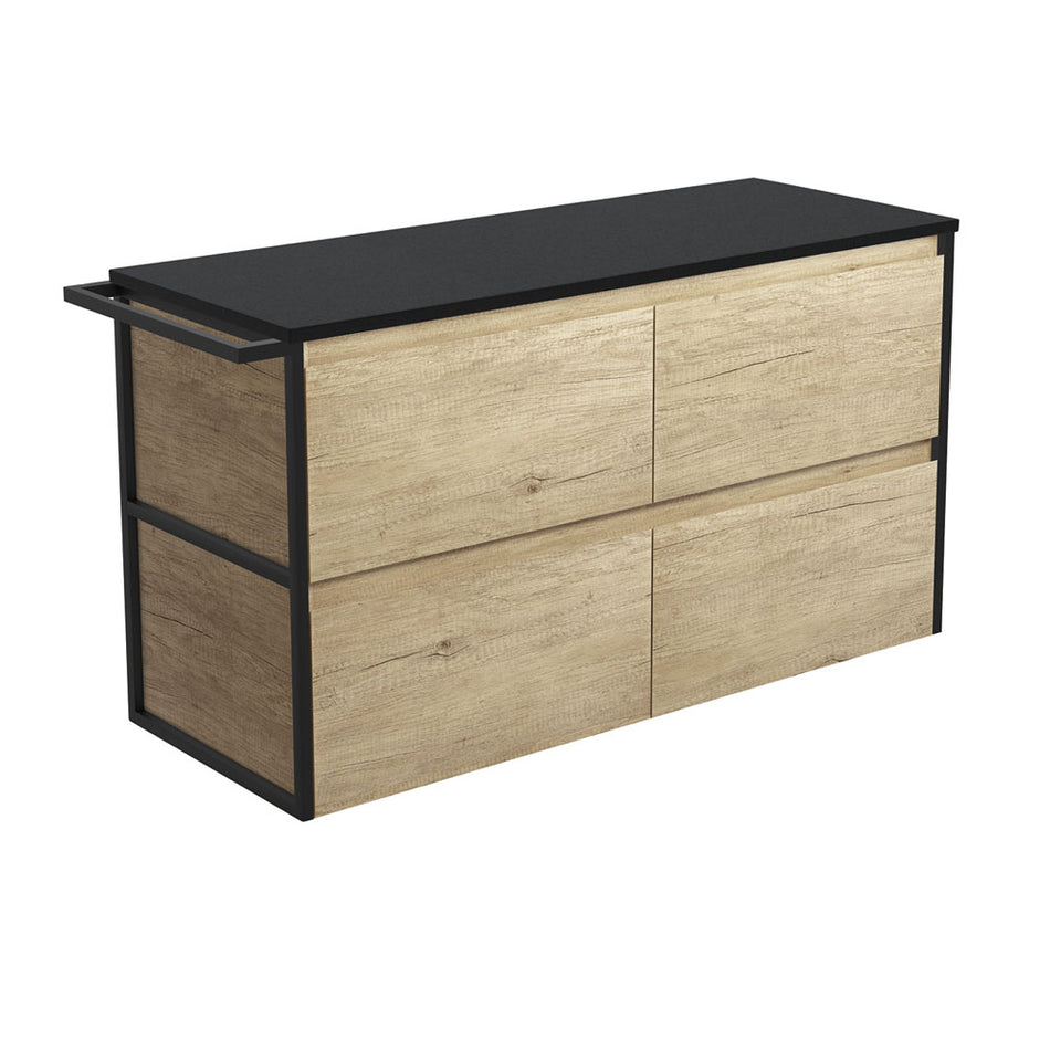 AMATO VANITY - SCANDI OAK WALL HUNG - CABINET ONLY