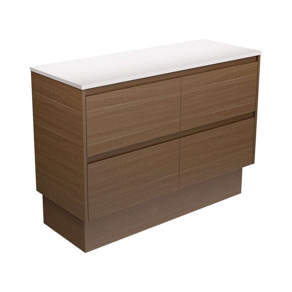 AMATO VANITY - WALNUT FREE STANDING - CABINET ONLY