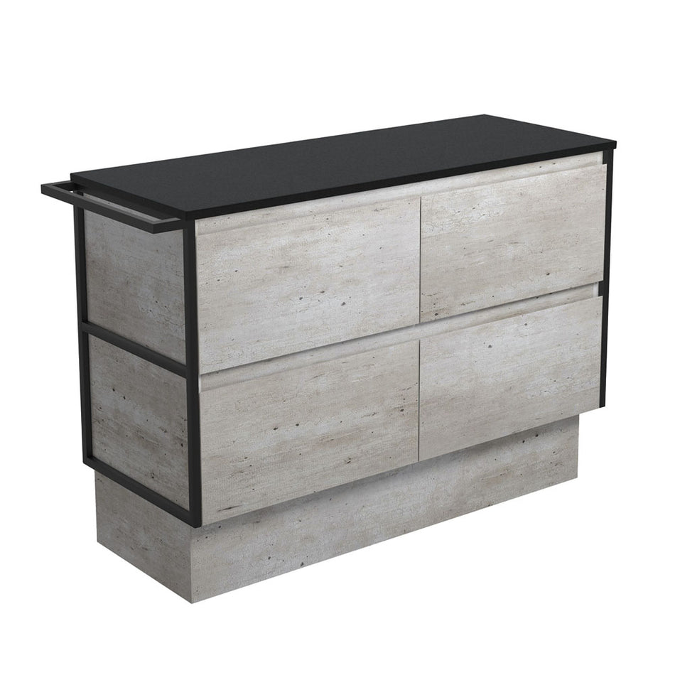 AMATO VANITY - INDUSTRIAL FREE STANDING - CABINET ONLY