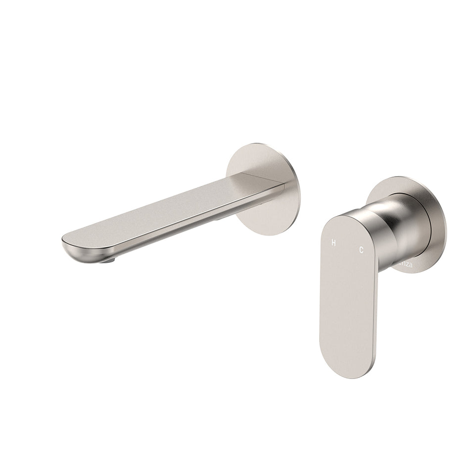 EMPIRE SLIM BASIN/BATH WALL MIXER SET ROUND PLATES