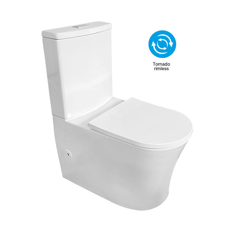 NAGA SPOLETO TORNADO RIMLESS BACK TO WALL TOILET SUITE