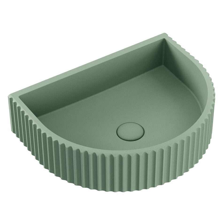 VALENTINA CONCRETE FLUTED BASIN