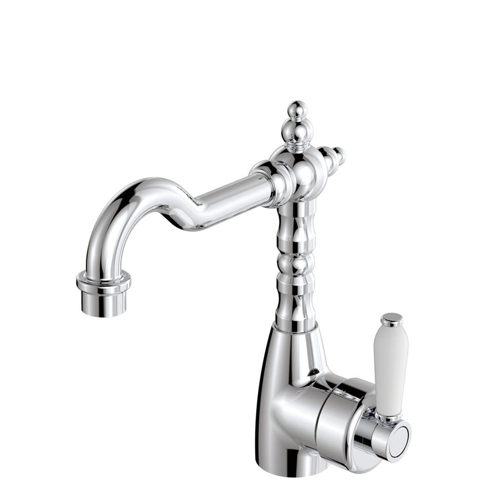 ELEANOR SHEPHERDS CROOK BASIN MIXER CHROME CHROME