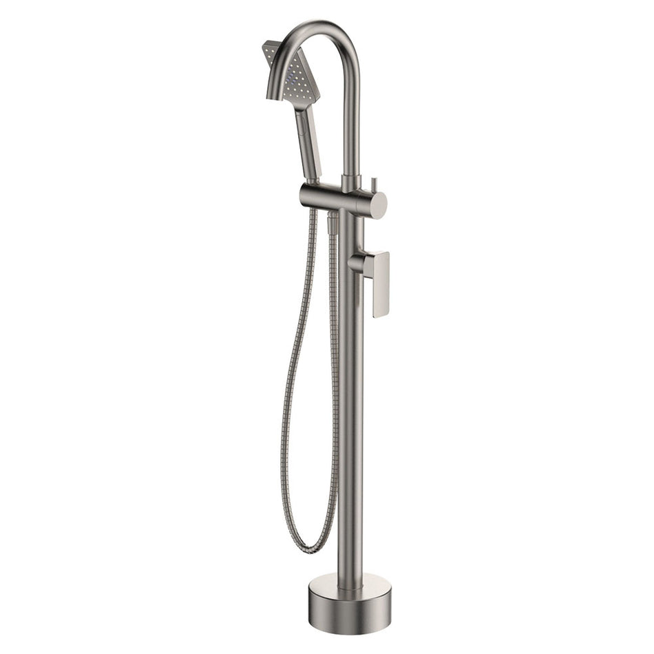 TONO FLOOR MOUNTED BATH MIXER WITH HAND SHOWER