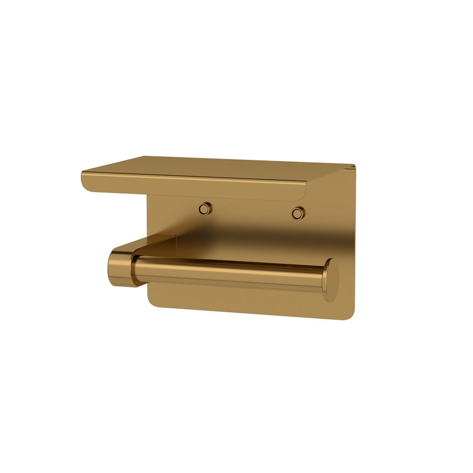 ELLE ELITE TOILET ROLL HOLDER WITH SHELF