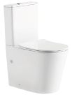 VERA RIMLESS TORNADO TOILET SUITE - FLAT SEAT
