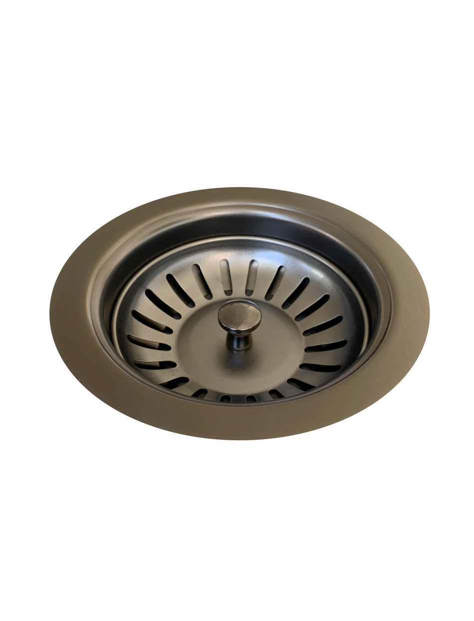 MEIR LAVELLO SINK STRAINER AND WASTE PLUG BASKET WITH STOPPER