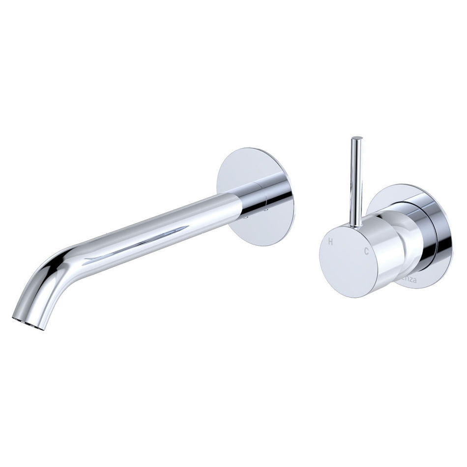 KAYA WALL BASIN/BATH MIXER SET ROUND PLATES