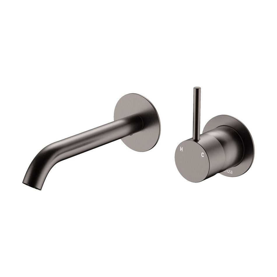 KAYA WALL BASIN/BATH MIXER SET ROUND PLATES