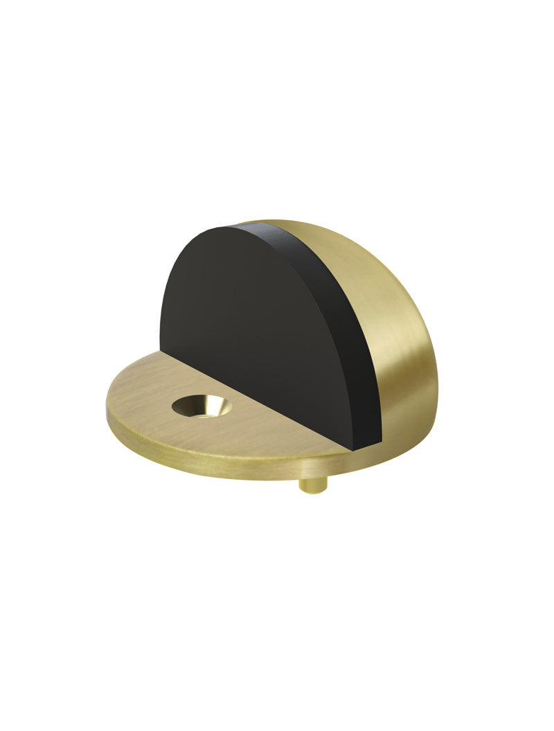 MEIR ROUND HALF MOON DOOR STOP GOLD