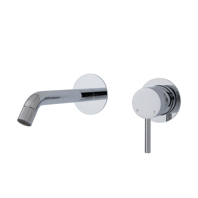 AXLE BASIN/BATH WALL MIXER WITH OUTLET