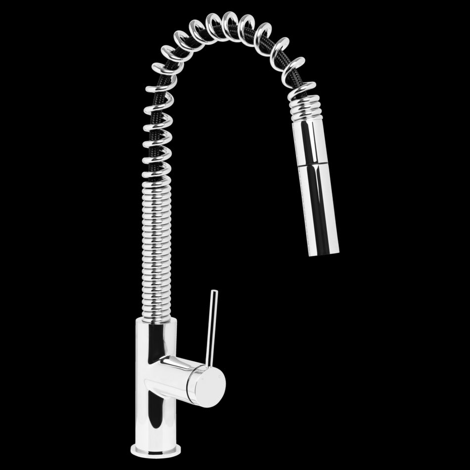 VENEZIA GOOSENECK PULL OUT SPRING SINK MIXER