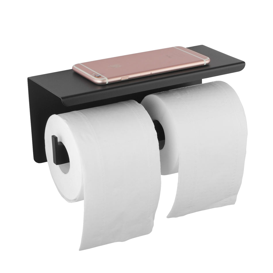 IVANO SERIES DOUBLE TOILET PAPER HOLDER WITH COVER