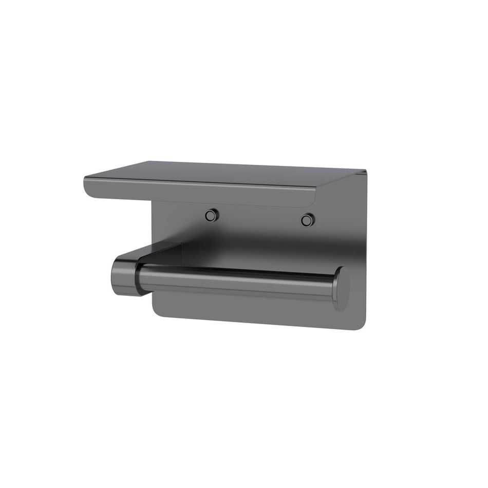 ELLE ELITE TOILET ROLL HOLDER WITH SHELF