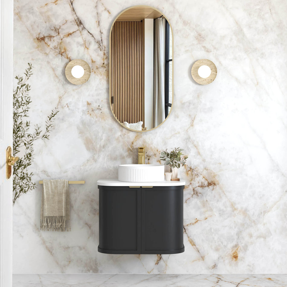 HAMPSHIRE SATIN BLACK VANITY