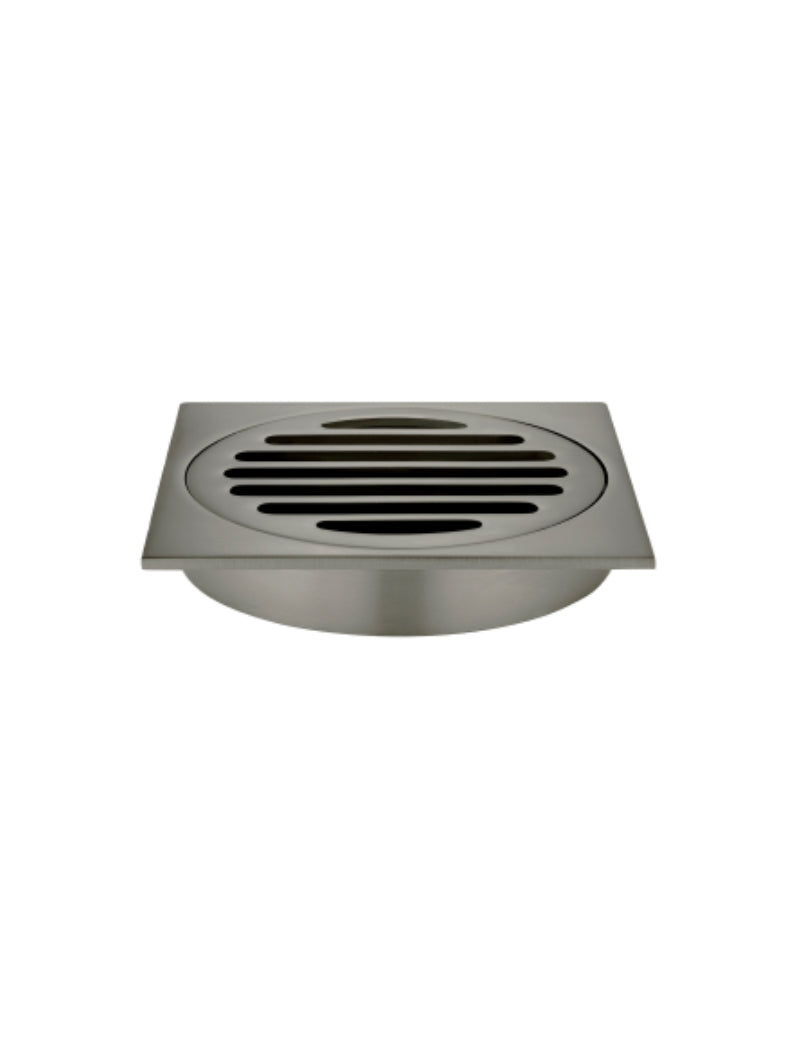 MEIR SQUARE FLOOR GRATE SHOWER DRAIN 100MM OUTLET