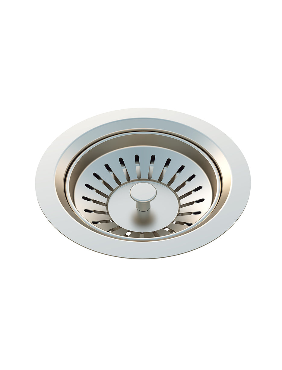 MEIR SINK STRAINER AND WASTE PLUG BASKET WITH STOPPER