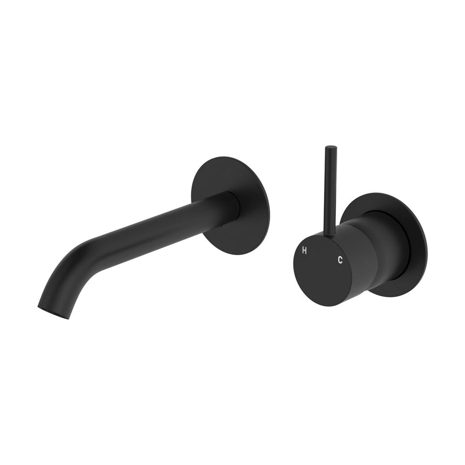KAYA WALL BASIN/BATH MIXER SET ROUND PLATES