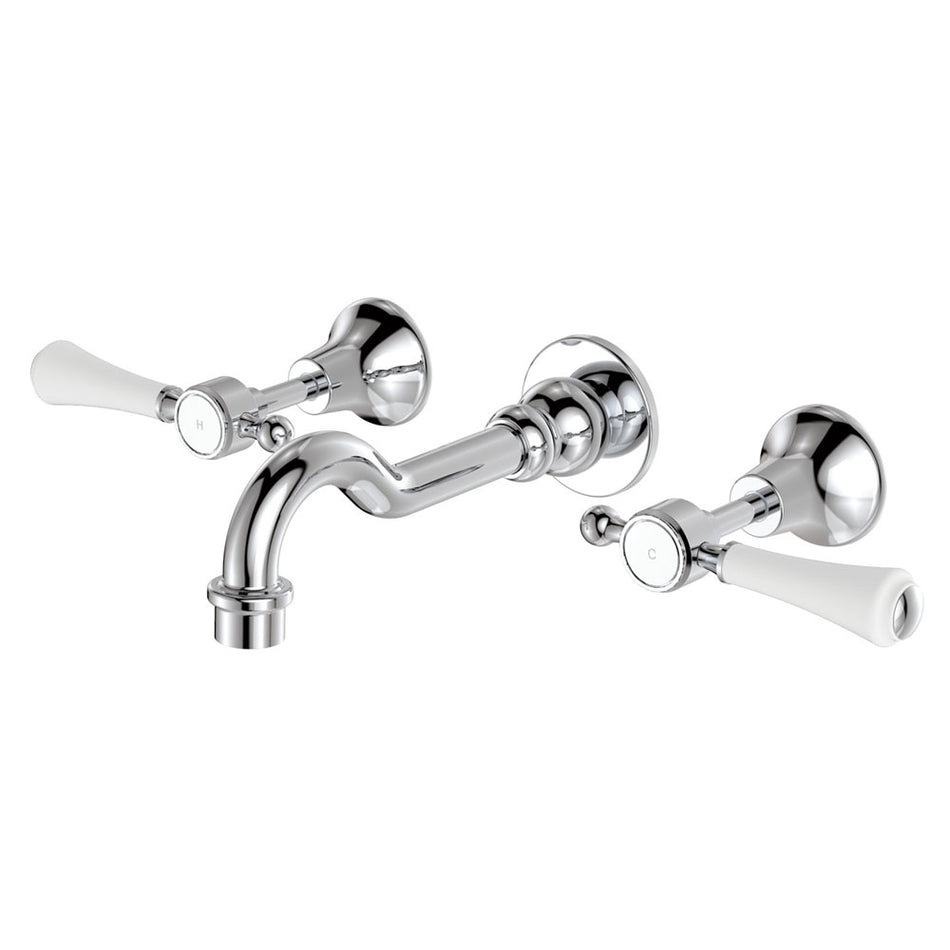 LILLIAN LEVER BASIN/BATH WALL TAP SET