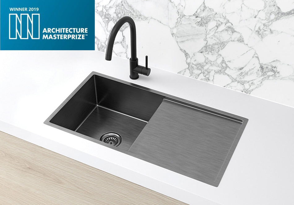 MEIR KITCHEN SINK SINGLE BOWL & DRAINBOARD 840 X 440