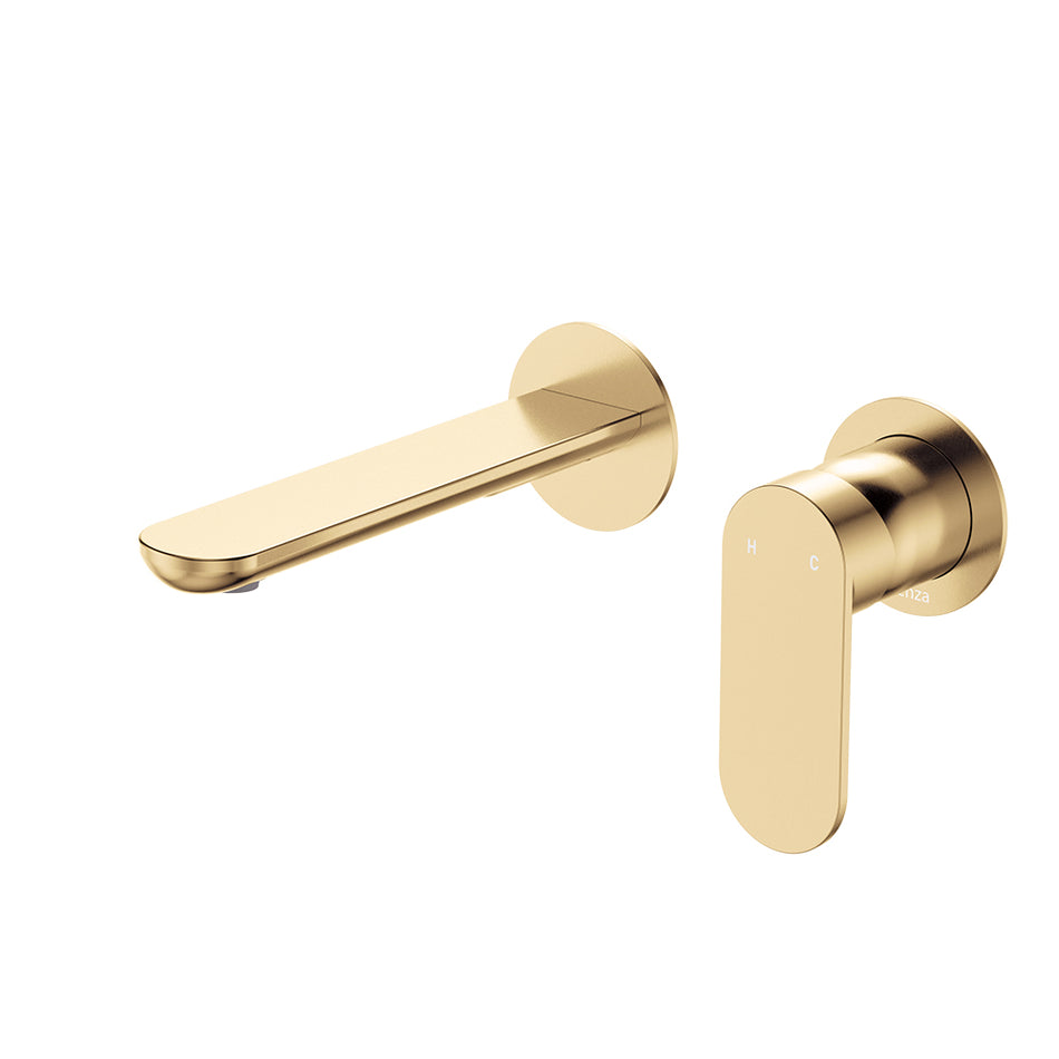 EMPIRE SLIM BASIN/BATH WALL MIXER SET ROUND PLATES