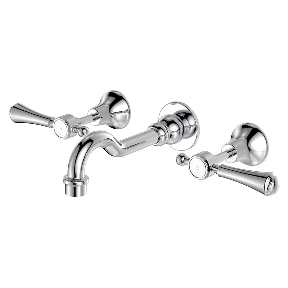 LILLIAN LEVER BASIN/BATH WALL TAP SET