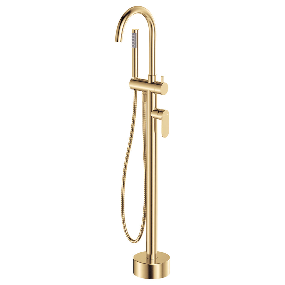 EMPIRE SLIM FLOOR MOUNTED BATH MIXER WITH HAND SHOWER