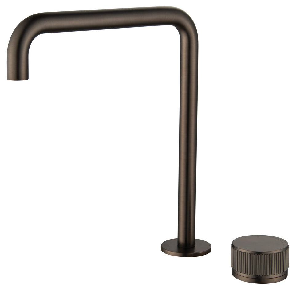 MICA FLUTED SOFT-SQUARE HOB SINK MIXER