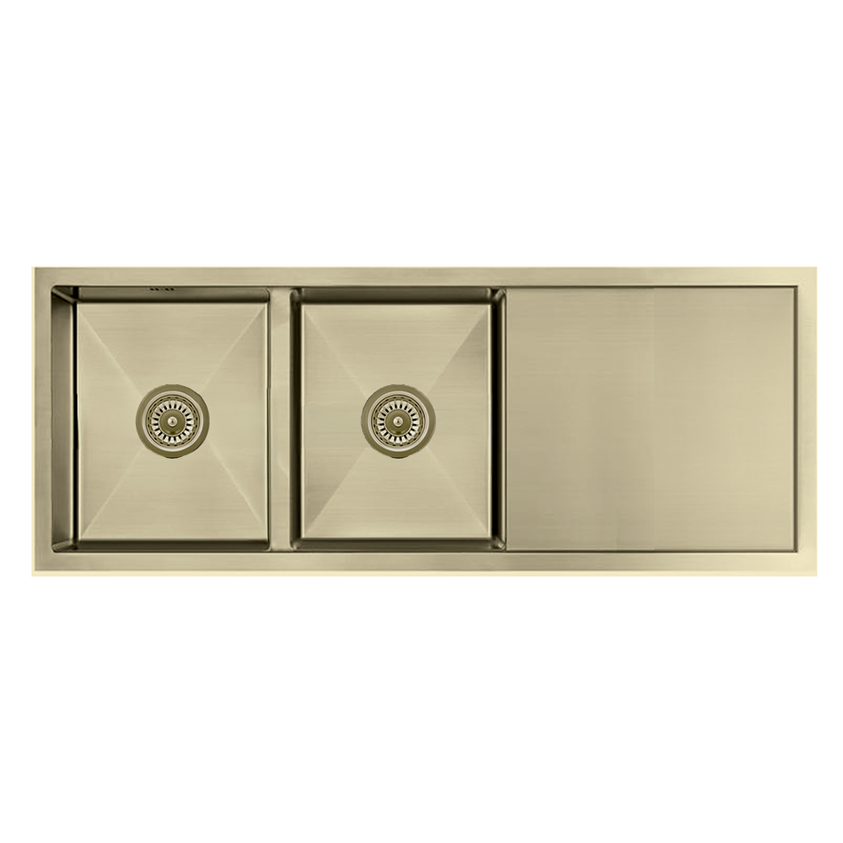 ATLAS HAND MADE KITCHEN SINK - DOUBLE BOWL WITH DRAIN