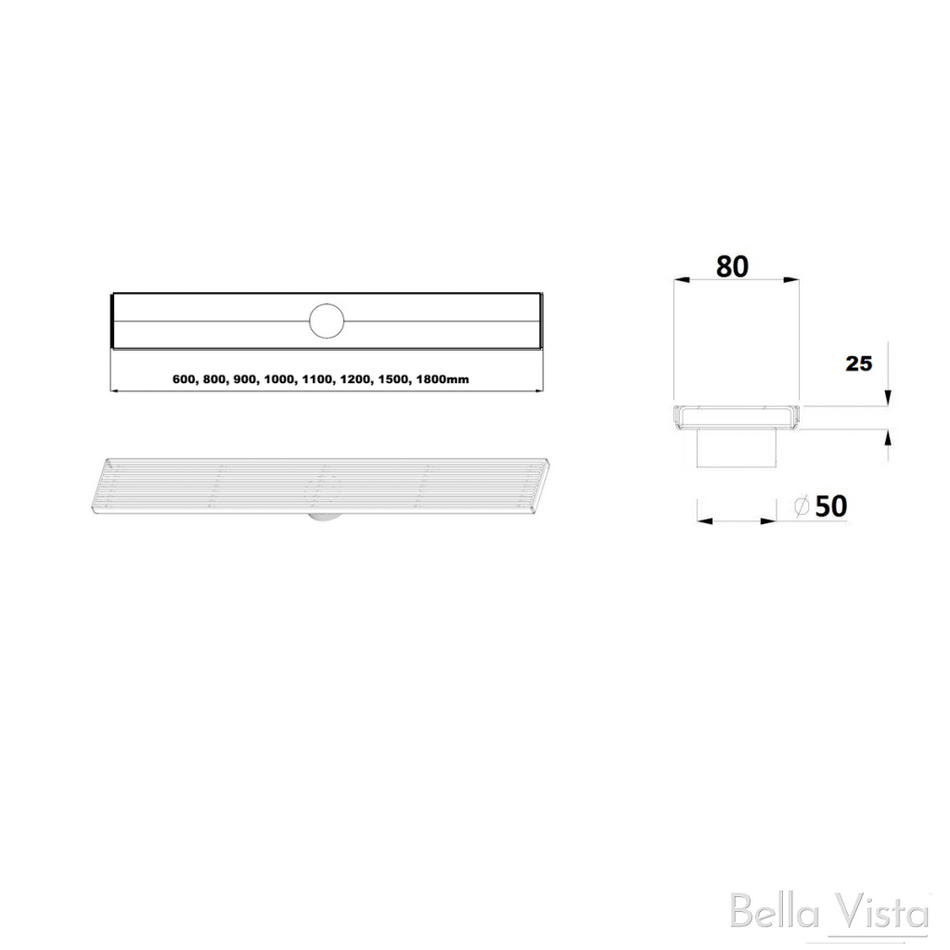 CFG TILE INSERT CHANNEL GRATE