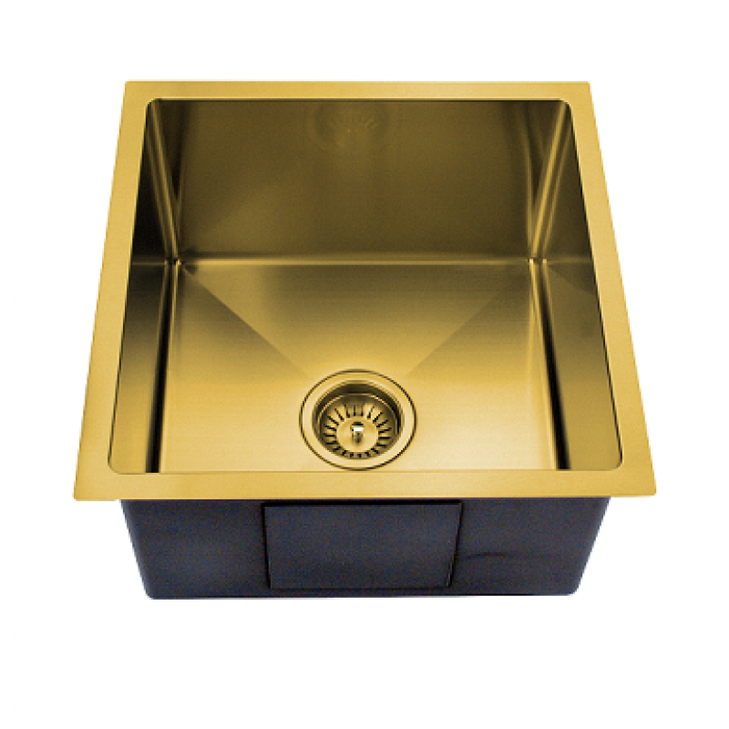 BRUSHED GOLD HAND MADE SINK