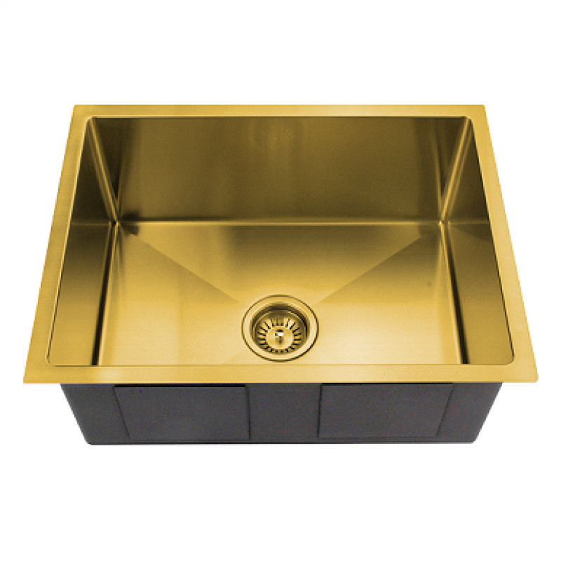 BRUSHED GOLD HAND MADE SINK