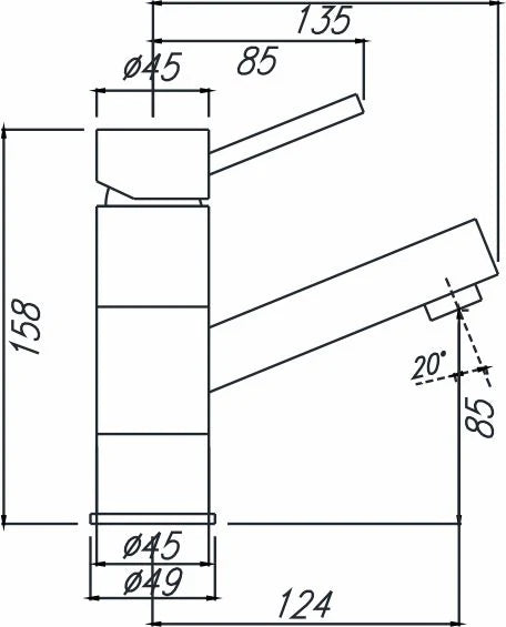 IDEAL BASIN MIXER - SWIVEL SPOUT