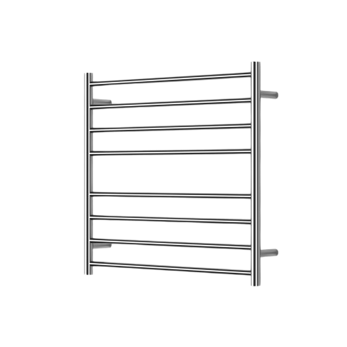 MIRAGE 8 BAR WIDE HEATED TOWEL RAIL 750MM X 700MM