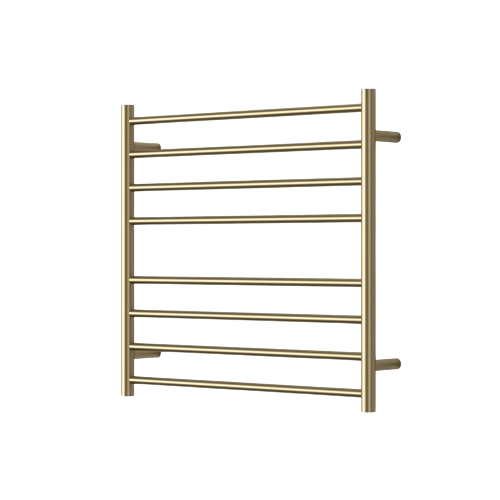 MIRAGE 8 BAR WIDE HEATED TOWEL RAIL 750MM X 700MM