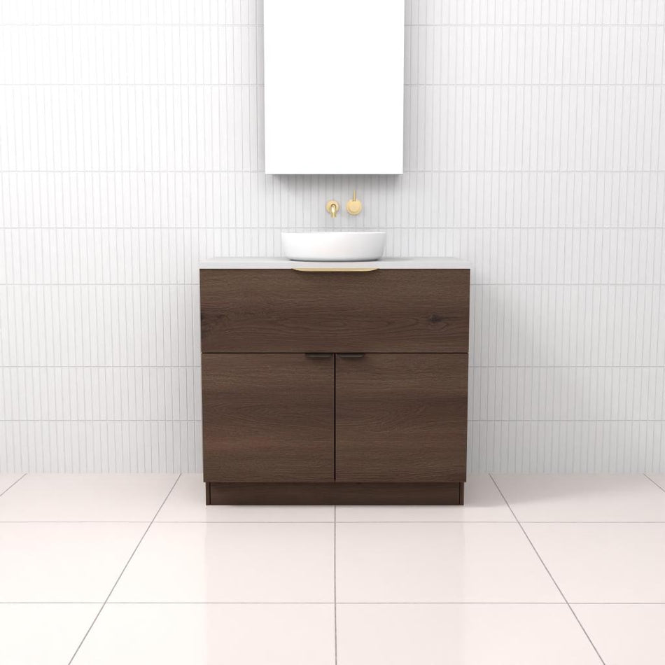 MARLEE CHESTNUT FREESTANDING VANITY - CAB ONLY