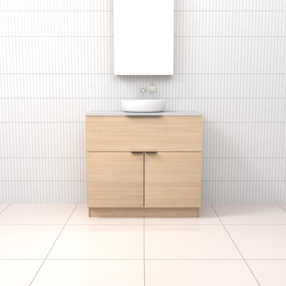 MARLEE VERO OAK FREESTANDING VANITY - CAB ONLY