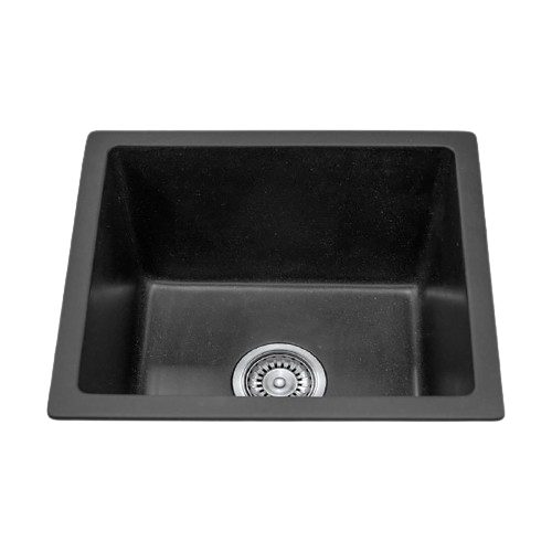 BLACK TOP MOUNT SINK NO DRAIN GRANITE COMPOSITE