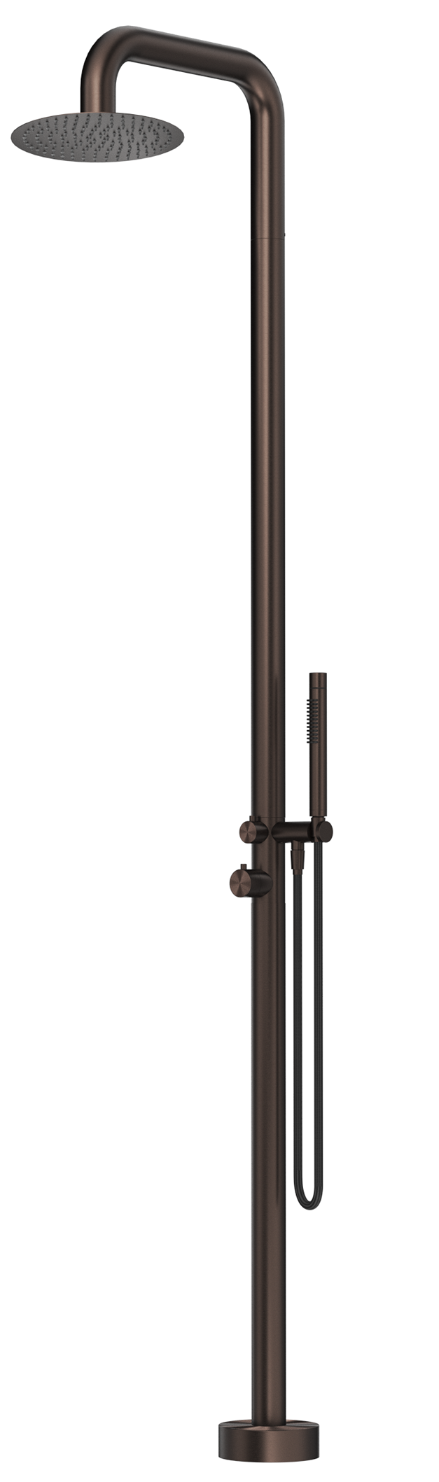 MICA SOFT SQUARE FREESTANDING OUTDOOR SHOWER